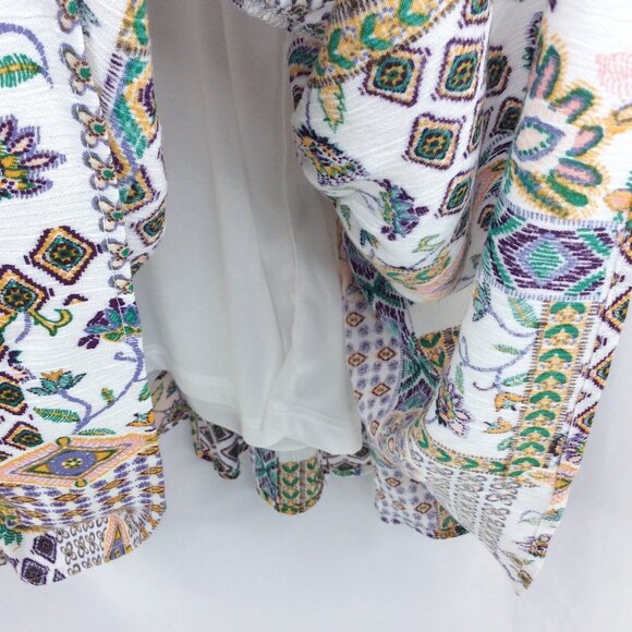 Staccato Boho Patchwork Swing Tank Dress Women's Size Large Flowy Sundress - Picture 6 of 9